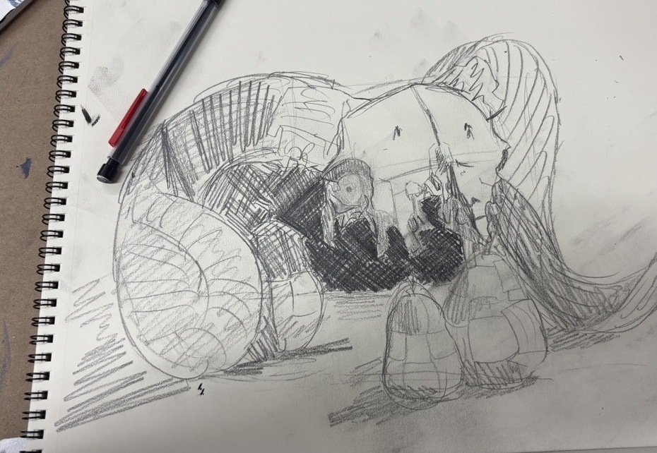 Pencil Study — Pencil on paper