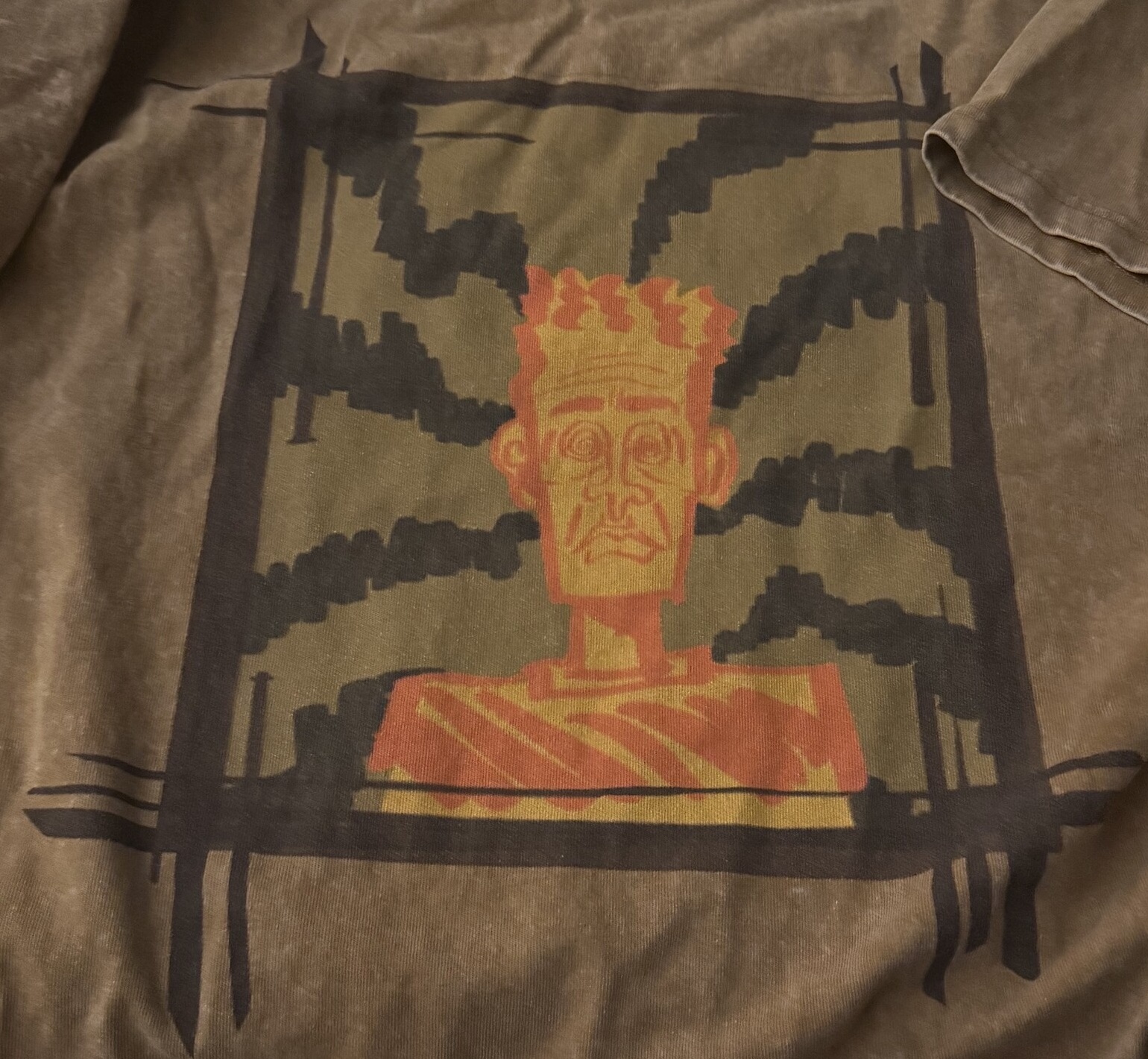 Framed Figure Tee — Paint on cotton tee