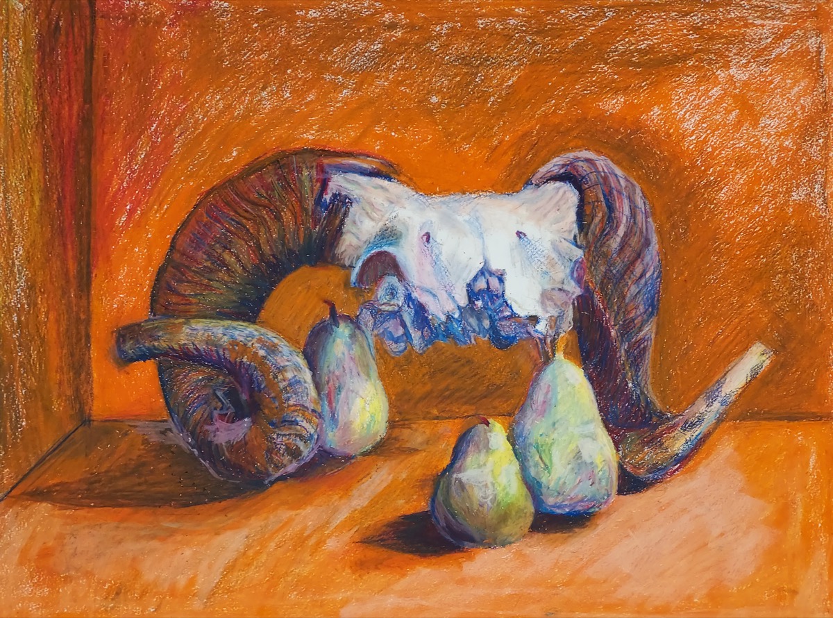 Oil Pastel Still Life — Oil pastel on paper